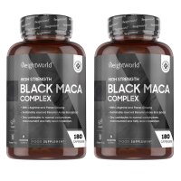 Weightworld 웨이트월드 블랙 마카 5000mg 180정 2개 Maca Black Complex with Panax Ginseng L Arginine