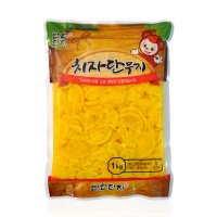 반찬단지 치자단무지 슬라이스 1kg