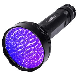 GLOSSDAY UV 플래쉬 라이트 100 LED 블랙 UV Black Light Flashlight,100 LED UV Flashlights, Super