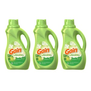 게인 섬유 유연제 1.53L 3팩 오리지널 Gain Liquid Fabric Softener, Original, 51 fl oz 60 loads