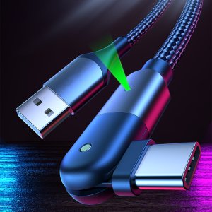 C타입 고속충전케이블 2m USB to Ctype 180도회전 3A 핸드폰 케이블