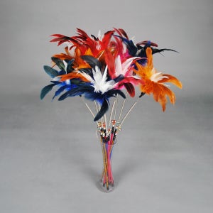 고양이 깃털 막대 장난감 스프링 스틱 사냥본능