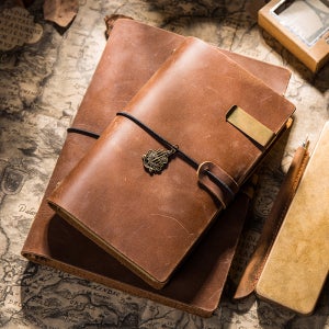 심플형 소가죽 6공다이어리 7color 빈티지 A5 A6 A7 시스템 트레블러스 노트