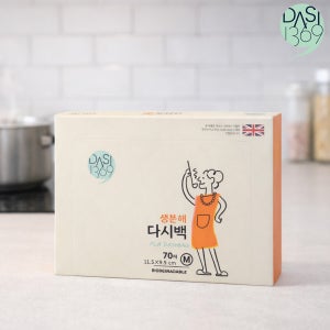 생분해 다시백 중형 70매X5팩 육수망 육수용 국물백 국물용팩 거름망 공티백 차거름망