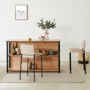 티에스퍼니처 홈바 테이블 아일랜드식탁 1500mm, 아카시아