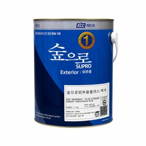 KCC 숲으로 페인트 외부용 플러스 수성 3.78L 조색 친환경 베란다