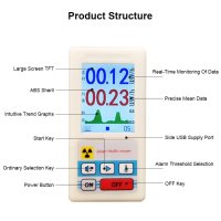 방사능 검사 방사선 량계 검사기 측정기 카운터 핵 방사선 검출기 개인 선량계 감지기 테스터 휴대용 LCD