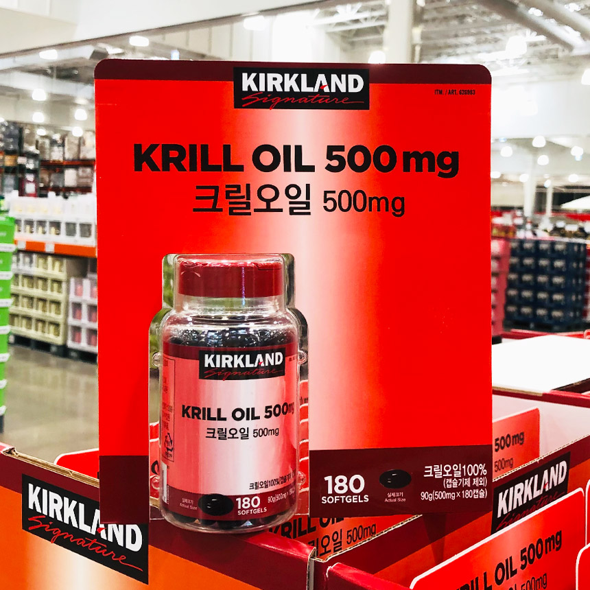 코스트코 <b>크릴오일</b> 커클랜드 500mg 180캡슐