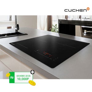 쿠첸 3구 인덕션 전기레인지 CIRB3IH3312FLBI 플렉스존 전기쿡탑 고화력 매립형