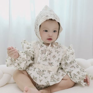 아기 바디슈트 여아 신생아 슈트 북유럽풍 백일 돌 외출복 우주복 아기옷