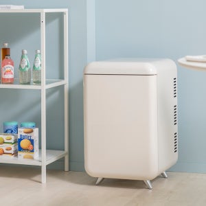 레트로 미니 냉장고 32L WC-32C 무소음 음료 다용도 아이보리