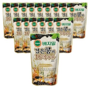베지밀 검은콩과 16곡 두유 파우치 190ml x45팩