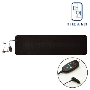 더안 dc온열매트 차박 12V전기매트 전기장판 극세사 블랙 50x180