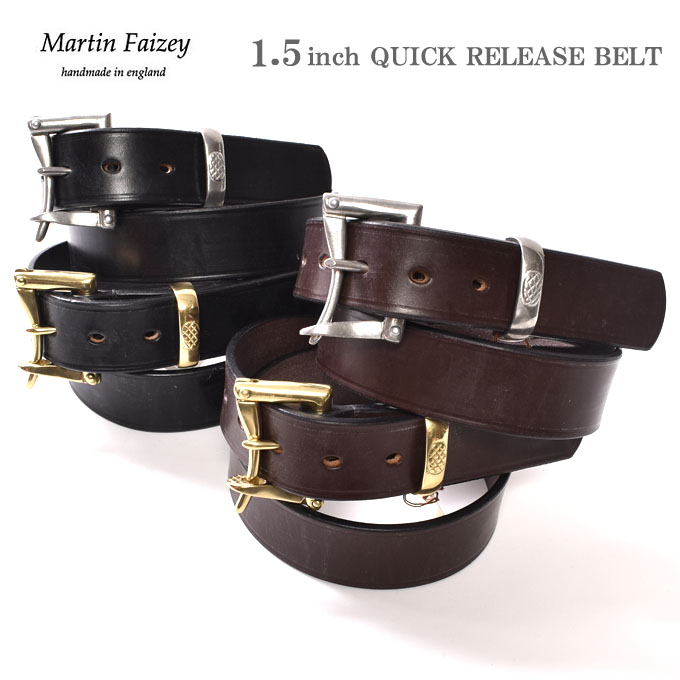 마틴페이지 SADDLERY 가죽 벨트 West End Buckle belt 일본직구