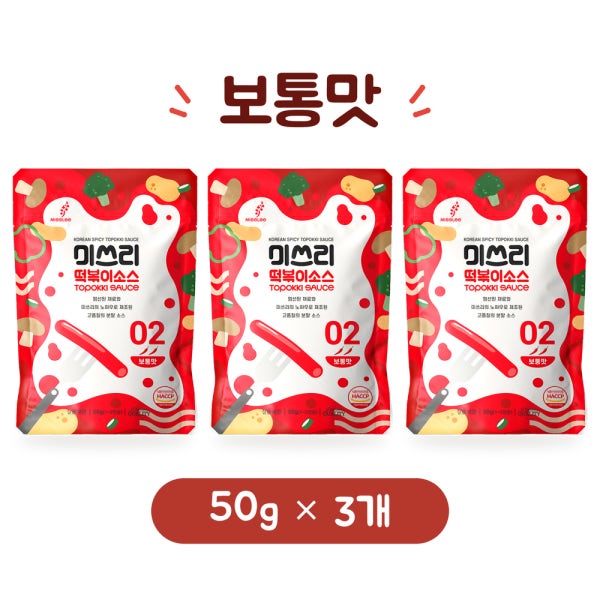 미쓰리 떡볶이소스 50g 3개 보통맛 외 12종