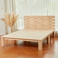 피노키오가구 탄토하우스 편백나무 침대 SS Q 5가지 디자인 무헤드 침대