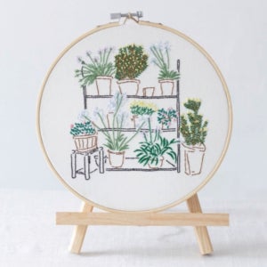 프랑스자수 플랜테리어 DIY 취미 키트 패키지 세트 3종 (한국어 도안)