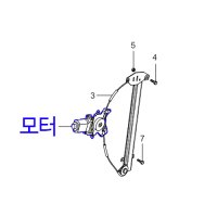 렉스턴 전/후 유리기어 모터 [쌍용자동차 순정부품]