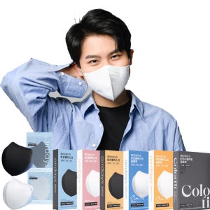 디더블유바이오 에어데이즈 새부리형 마스크 KF94 여름 겨울 남성 여성 컬러 10매