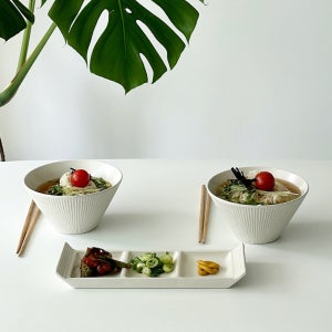 르난세 휘게 면기 세트 2P 우동 라면 덮밥 그릇