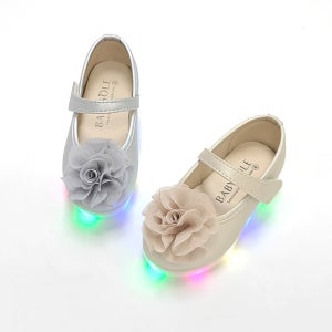베이비솔 여아구두 유아 구두 아기 메리제인 LED 신발 버블
