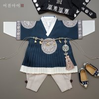 현군 - 철릭투톤 딥그린 (백일-9세) 남아한복 왕세자 돌잔치 곤룡포 아동