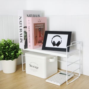 높이조절 선반 소형 미니선반 다용도 책상 주방 정리 1단