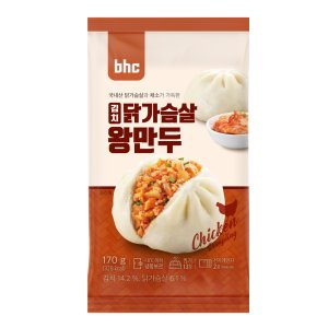 bhc 김치 닭가슴살 왕만두 x 1개