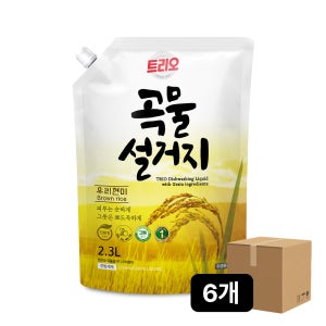 [본사배송] 트리오 곡물설거지 우리현미 2.3L 1박스(6개)