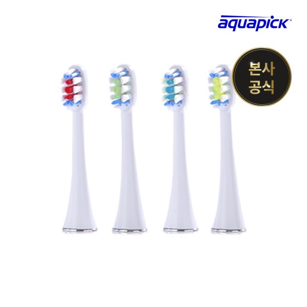 [N배송] 아쿠아픽 음파전동칫솔 AQ-120 칫솔모 (4개입)