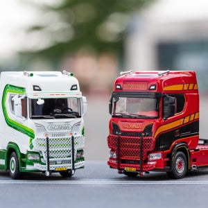 1:64 GCD 스카니아 S730 트레일러 헤드 자동차 모형 2종