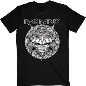 공식 IRON MAIDEN 아이언 메이든 Samurai Graphic White 반팔 티셔츠