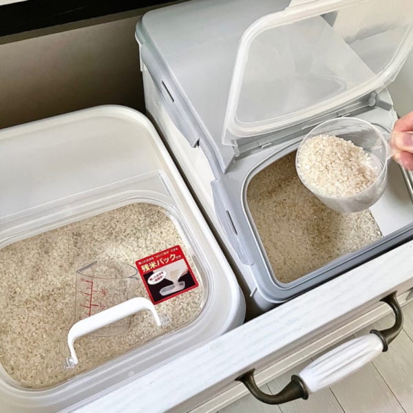 진공 쌀통 10KG 쌀보관통 쌀독 냉장고 밀가루통