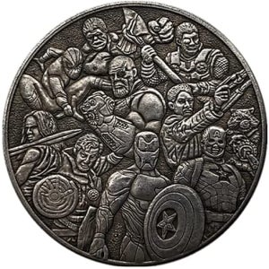 마블 어벤져스 컬렉션 기념품 코인 기념주화 호보니켈 동전주화 배지