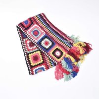 [코바늘도안]BOHO SCARF 보호 그래니스퀘어 코바늘 스카프 글랜콜 DK사용 레트로버전