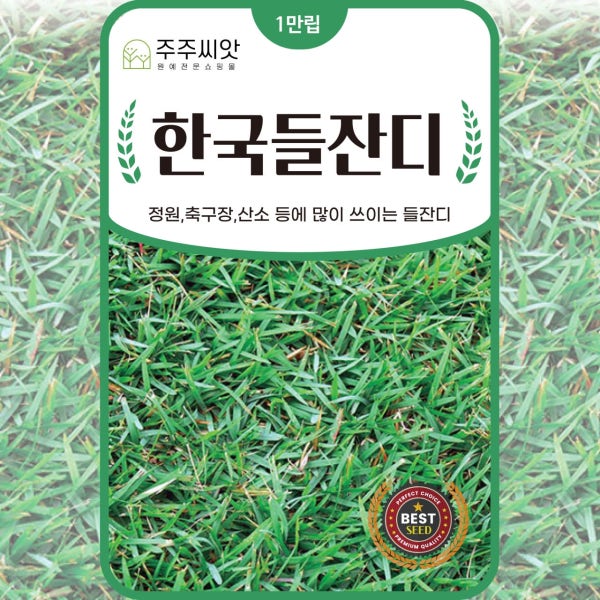 잔디씨앗 산소잔디씨 한국들잔디 종자 약 1만립 묘지
