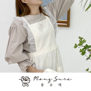 (라이브전용)new!! 몽슈레 라방 앞치마 에이프런 에이프런원피스 앞치마원피스 린넨앞치마 프릴앞치마