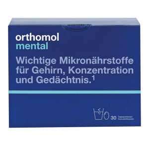 오쏘몰 멘탈 분말과 캡슐 30일분 orthomol mental 30 pc