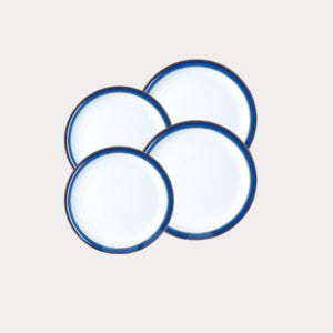 [덴비] 임페리얼 블루 스몰/미디움 플레이트 4P 세트