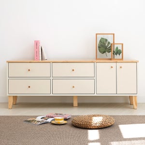 릴리 원목 2단 TV 거실장 1500 MR21121