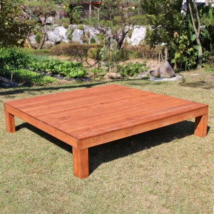 숲에온 들마루 미니 평상 마루 조립 제작 방부목 캠핑 데크 600X600