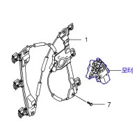 코란도 스포츠 전/운전석 유리기어 모터 [쌍용자동차 순정부품]