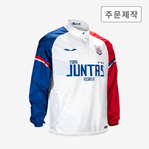 준타스 윈드브레이커 하프집업 위드어스 211 레드블루