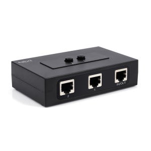 무전원 양방향 RJ45 1대2 UTP 수동 셀렉터 선택기 8P8C 랜선케이블 PC 인터넷