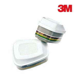 3M 방독 정화통 (6099/복합가스 중농도용) 방독면 교체 필터 분진 방진 산업용