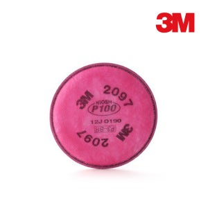 3M 방진 필터 특급 (2097K) 6000시리즈용 방독면 교체 필터 분진 안전 산업용