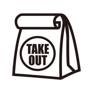 테이크아웃 스티커 배달 커피