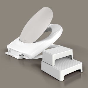 두리 BAO 3.0 트리플 무소음 아기변기커버+ 2단 디딤대 세트 2 in 1 유아변기커버