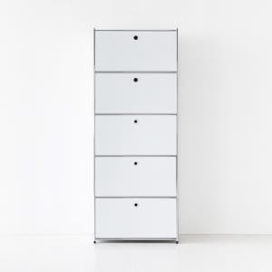 모듈가구 심플리 수납장 BC101 77x40x196, 5단, 화이트 8617.0006