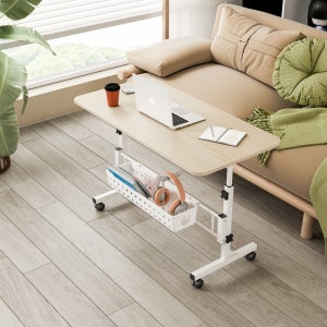 사이드 테이블 이동식 높이조절 책상 보조 침대 원룸 1인용 거실 협탁 스탠딩 책상